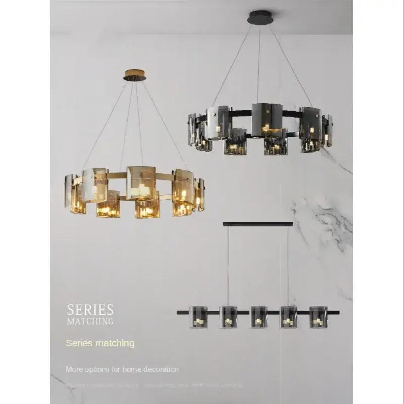 DecorBites™ LED Straight Line Ceiling Chandelier Modern Pendent Light for Living Dining Room