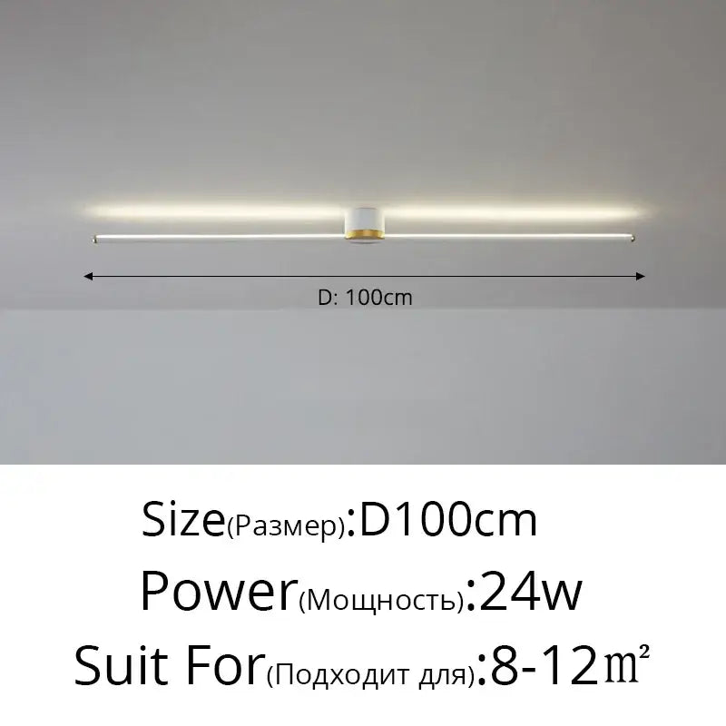 DecorBites™ LED Strip Ceiling Light: Modern, Simple, Stylish Indoor Lighting for Home, Bedroom, Hallway