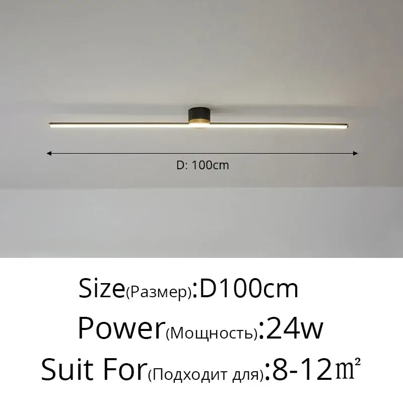 DecorBites™ LED Strip Ceiling Light: Modern, Simple, Stylish Indoor Lighting for Home, Bedroom, Hallway
