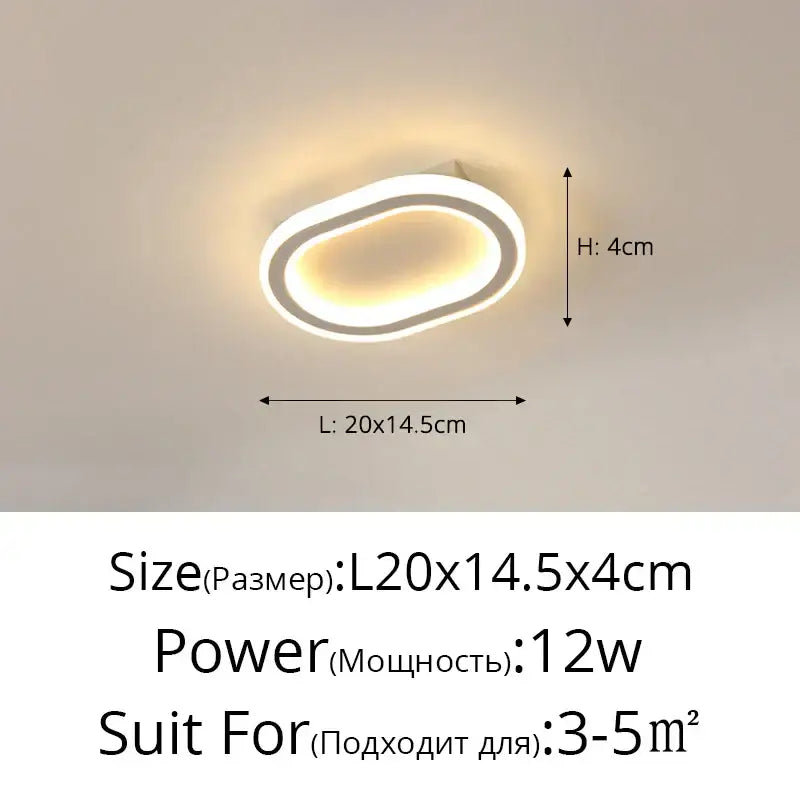 DecorBites™ LED Strip Ceiling Lights for Bedroom Hallway Living Room Decor