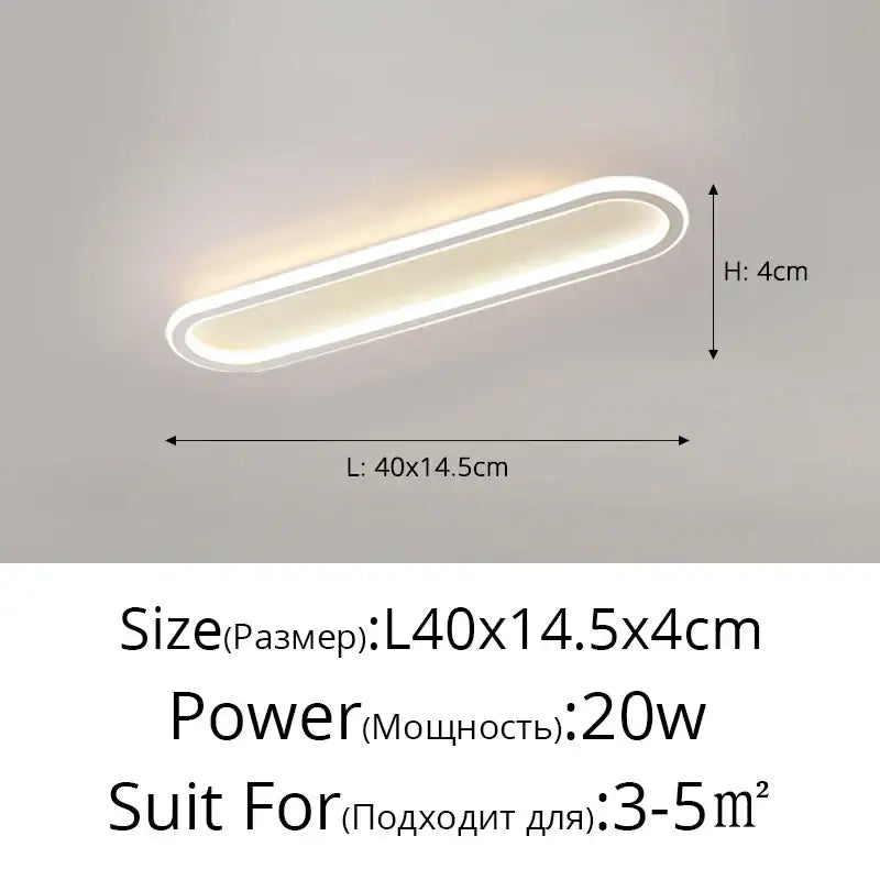 DecorBites™ LED Strip Ceiling Lights for Bedroom Hallway Living Room Decor
