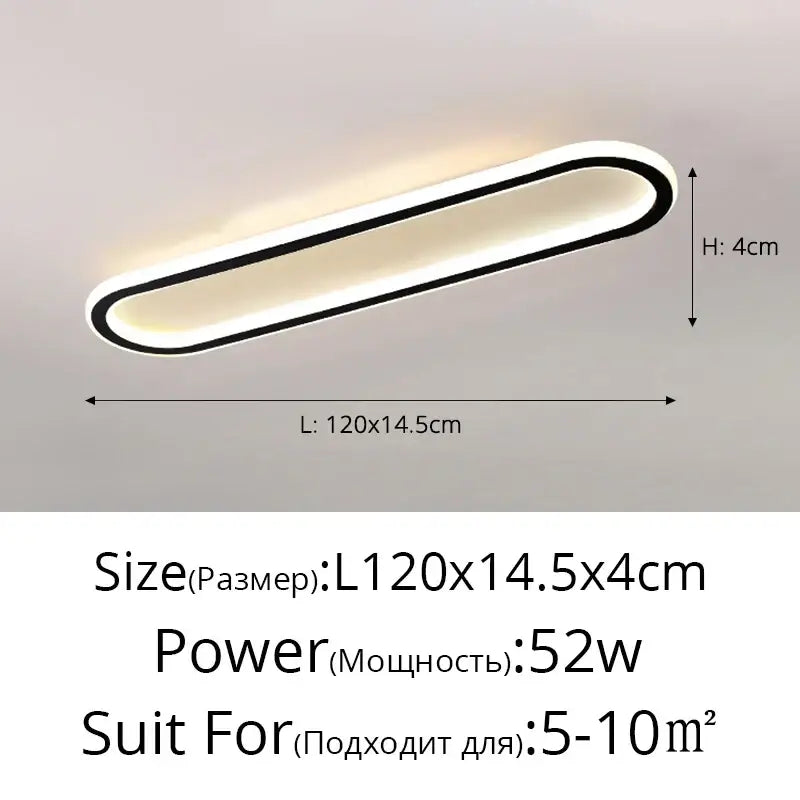 DecorBites™ LED Strip Ceiling Lights for Bedroom Hallway Living Room Decor