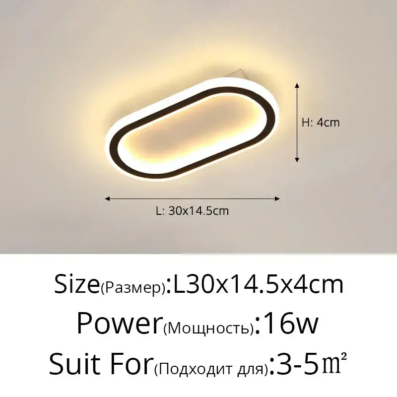 DecorBites™ LED Strip Ceiling Lights for Bedroom Hallway Living Room Decor