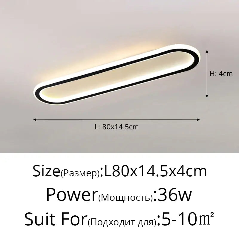 DecorBites™ LED Strip Ceiling Lights for Bedroom Hallway Living Room Decor
