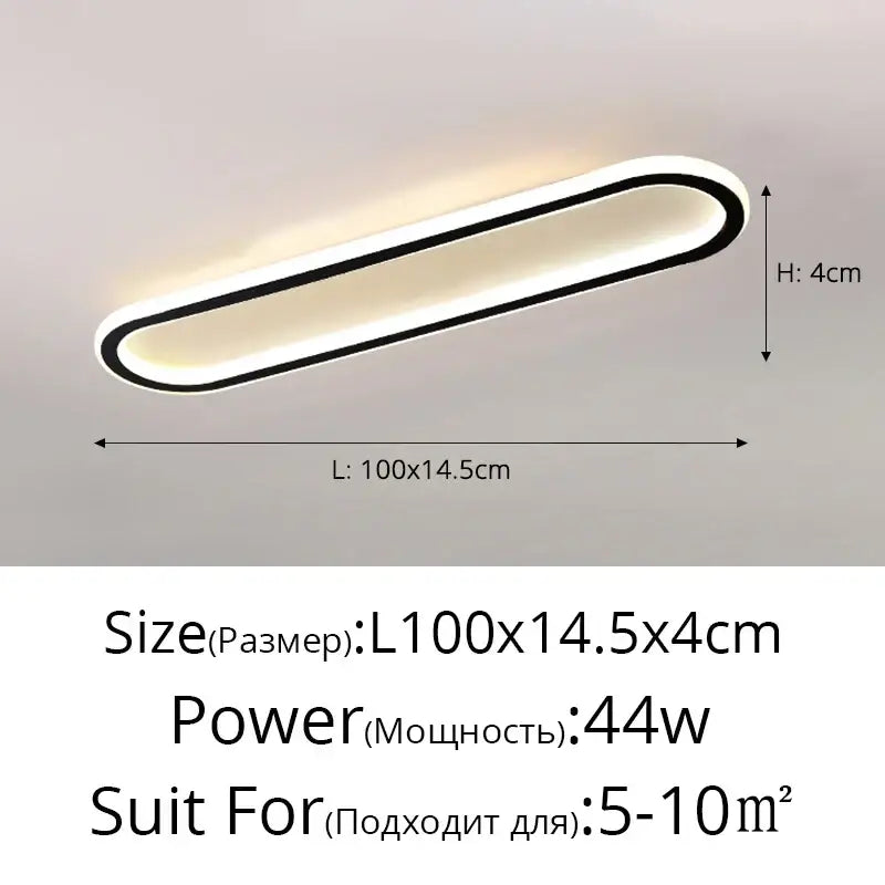 DecorBites™ LED Strip Ceiling Lights for Bedroom Hallway Living Room Decor