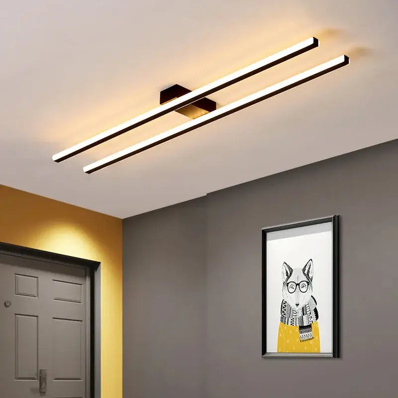 DecorBites™ LED Strip Chandelier Modern Creative Ceiling Lamp for Aisle Corridor Balcony Lighting