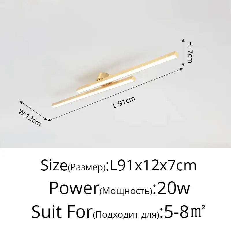 DecorBites™ LED Strip Chandelier Modern Creative Ceiling Lamp for Aisle Corridor Balcony Lighting