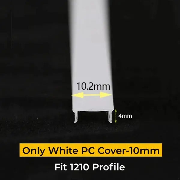 DecorBites™ LED Strip Channel Diffuser for Flexible Replaceable LED Aluminum Profile Light Cover