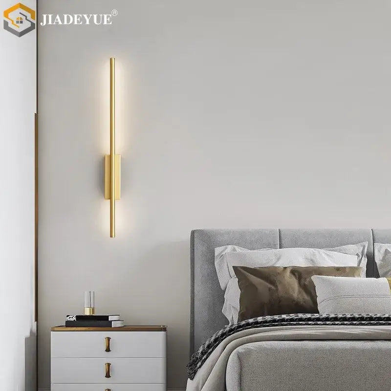 مصباح حائط LED نحاسي من DecorBites™ لغرفة المعيشة وغرفة النوم والممر والبهو
