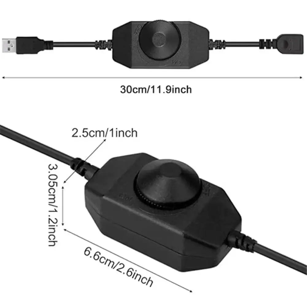 DecorBites™ Variateur de Lumières LED USB avec Contrôleur Rotatif/Tactile