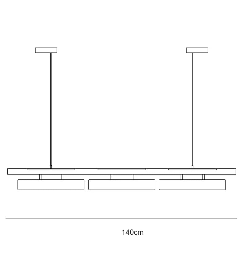 DecorBites™ LED Strip Pendant Lights for Modern Home Dining