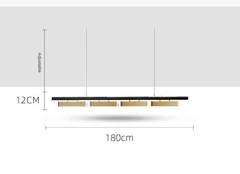 DecorBites™ LED Strip Pendant Lights for Modern Home Dining