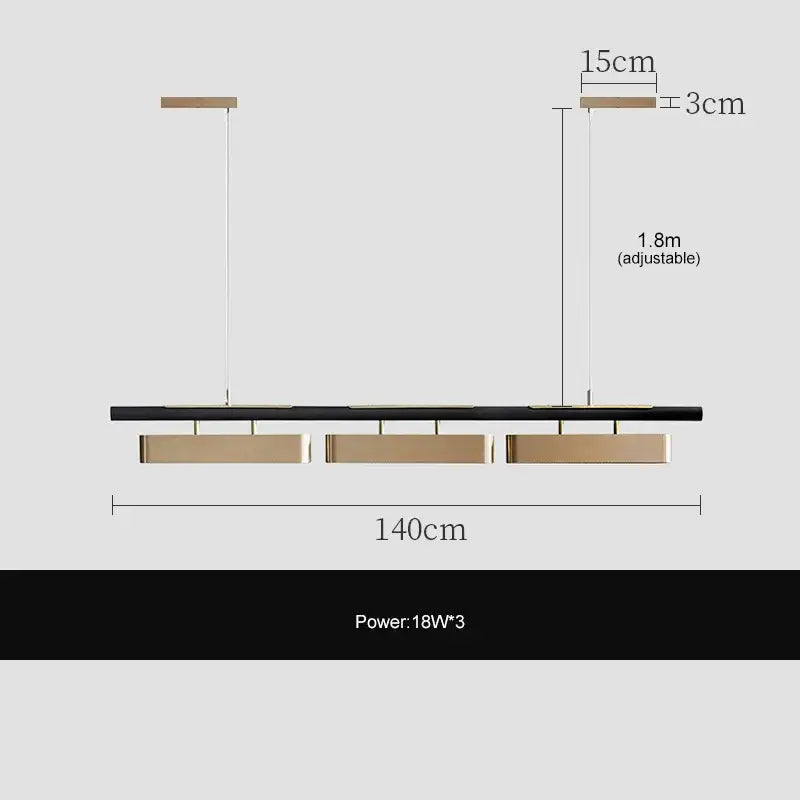 DecorBites™ LED Strip Pendant Lights for Modern Home Dining