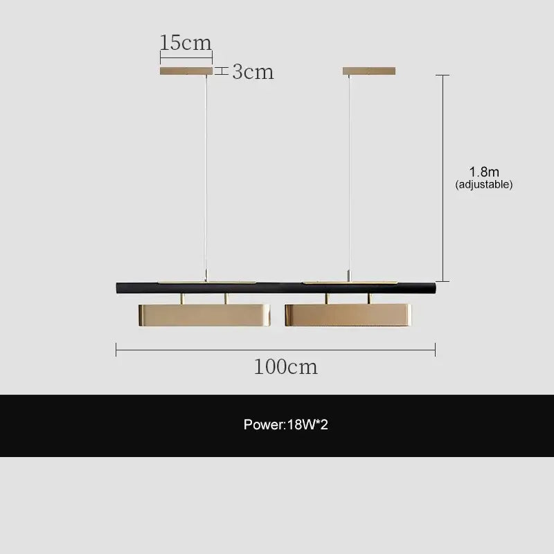 DecorBites™ LED Strip Pendant Lights for Modern Home Dining