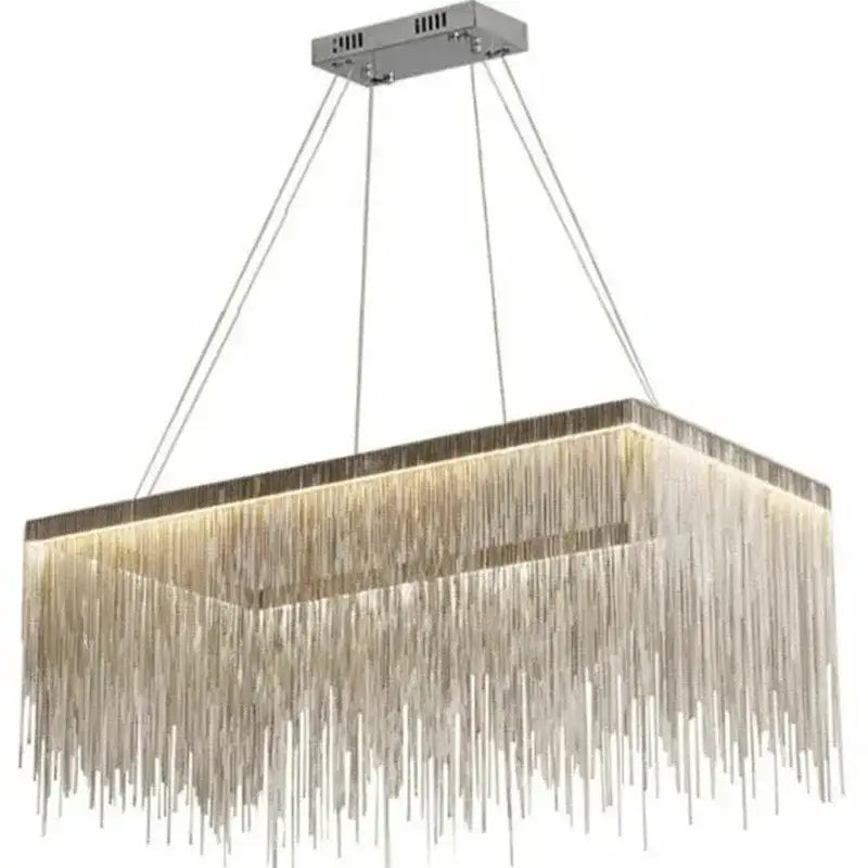 DecorBites™ LED Tassel Chandeliers | Waterfall Hanging Pendant Light | Modern Art Decor Lighting