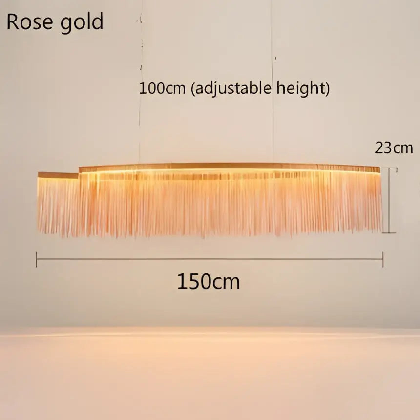 DecorBites™ LED Tassel Chandeliers | Waterfall Hanging Pendant Light | Modern Art Decor Lighting