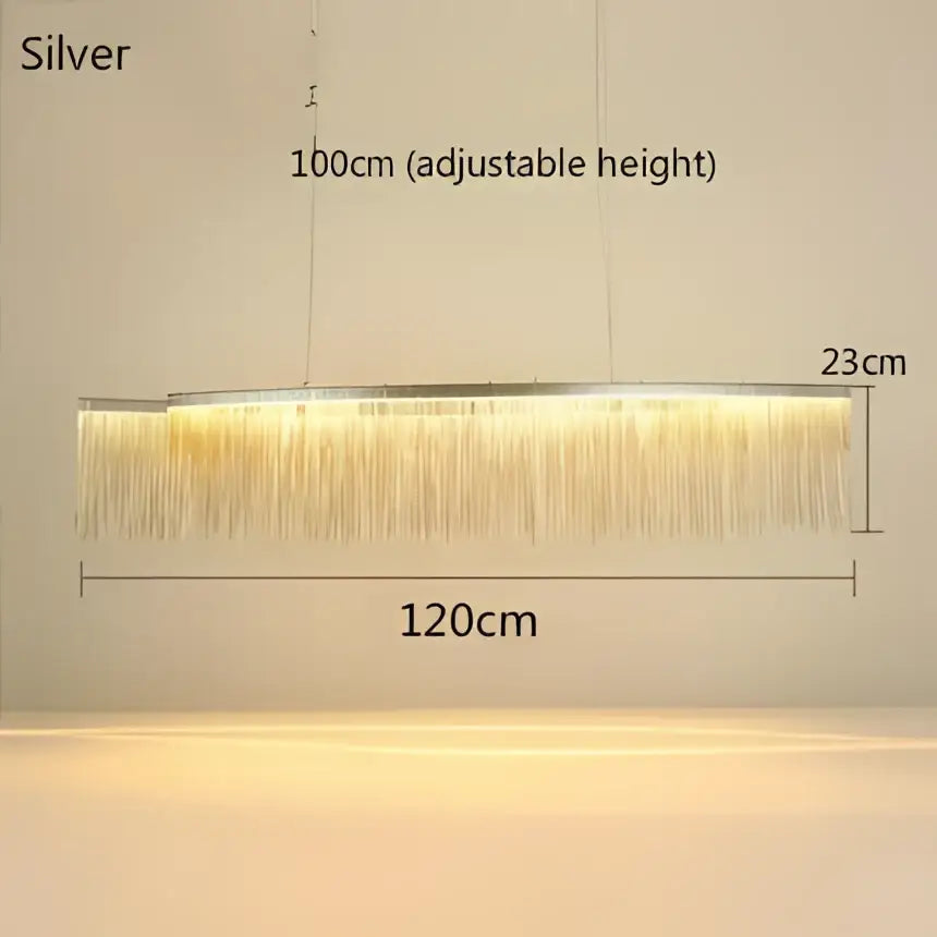 DecorBites™ LED Tassel Chandeliers | Waterfall Hanging Pendant Light | Modern Art Decor Lighting