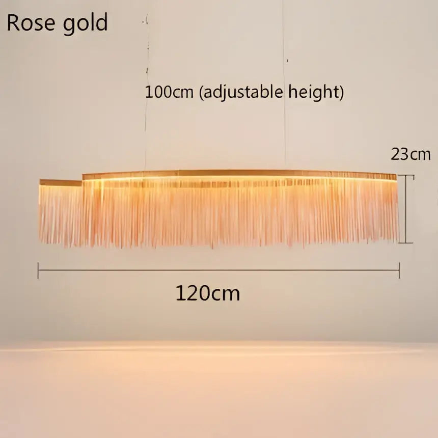 DecorBites™ LED Tassel Chandeliers | Waterfall Hanging Pendant Light | Modern Art Decor Lighting