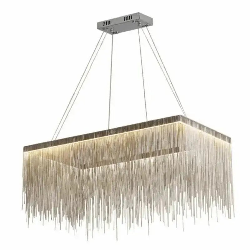 DecorBites™ LED Tassel Chandeliers | Waterfall Hanging Pendant Light | Modern Art Decor Lighting