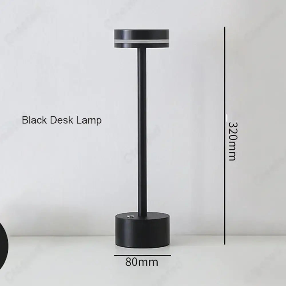 DecorBites™ LED Touch Table Lamp: Rechargeable Three-tone Lighting for Living Room, Bedroom, Study.