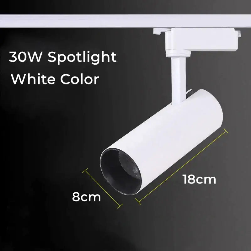 DecorBites™ LED Track Lamps: Modern 20/30W Ceiling Rail Floodlight for Living Room, Store Lighting