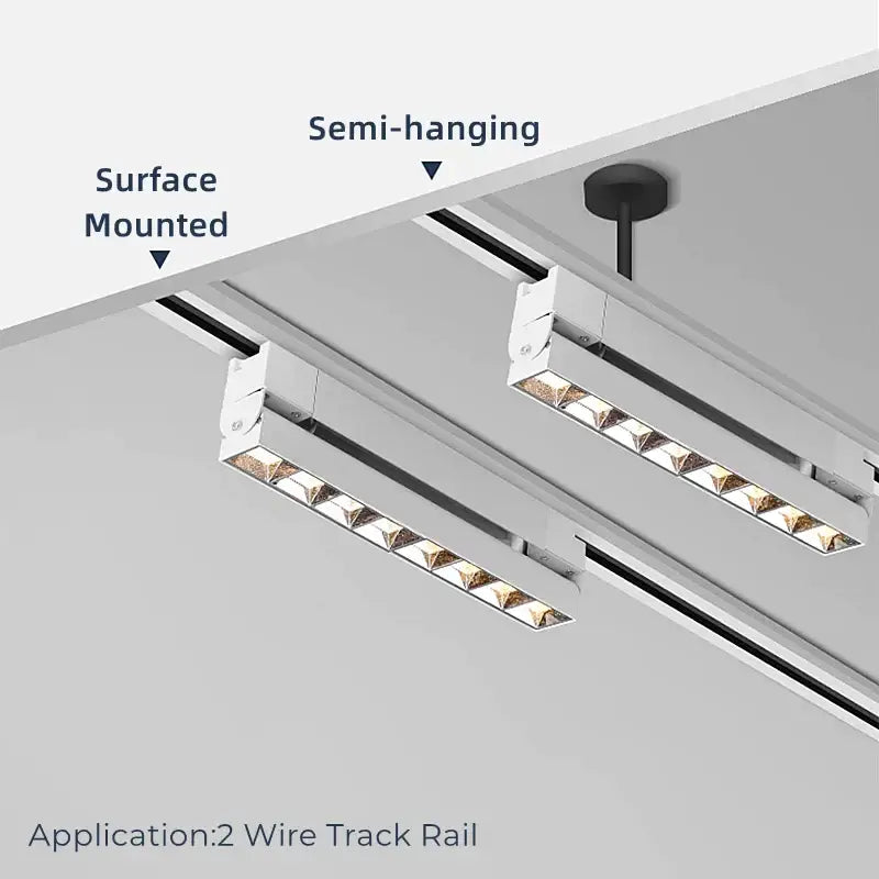 DecorBites™ LED Track Lamps: Modern 20/30W Ceiling Rail Floodlight for Living Room, Store Lighting