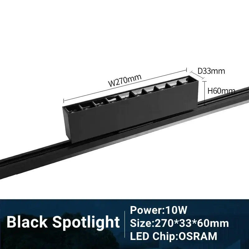 DecorBites™ LED Track Light 10/20W COB Adjustable Grille Spot Lamp Linear Fill Rail Lighting
