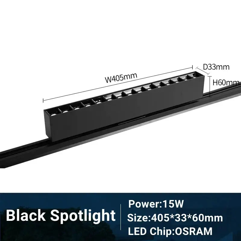 DecorBites™ LED Track Light 10/20W COB Adjustable Grille Spot Lamp Linear Fill Rail Lighting