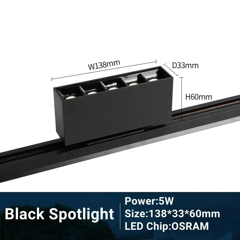 DecorBites™ LED Track Light 10/20W COB Adjustable Grille Spot Lamp Linear Fill Rail Lighting