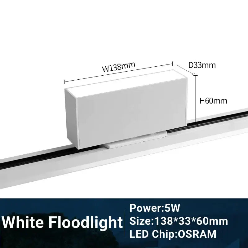 DecorBites™ LED Track Light 10/20W COB Adjustable Grille Spot Lamp Linear Fill Rail Lighting