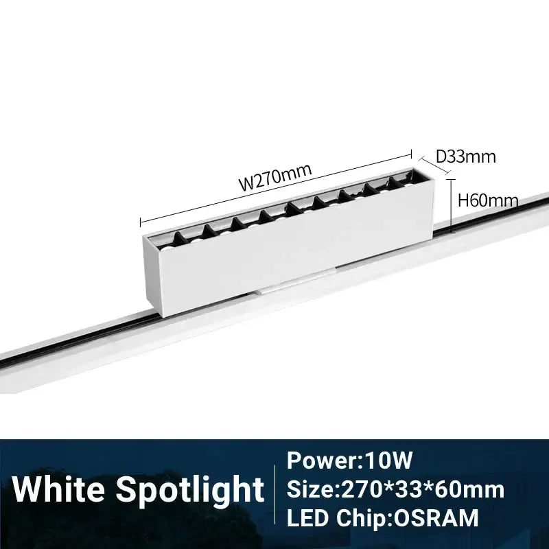 DecorBites™ LED Track Light 10/20W COB Adjustable Grille Spot Lamp Linear Fill Rail Lighting