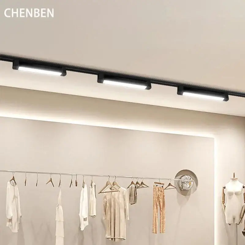 مجموعة إضاءة المسار LED من DecorBites™ لديكور المنزل - مصباح ثريا عصري بنظام سكة