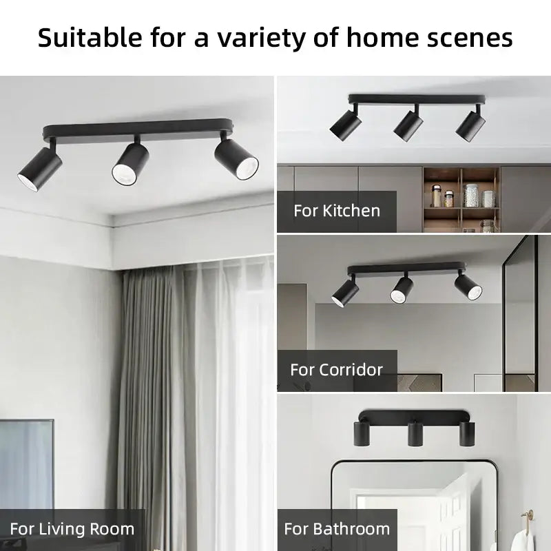 DecorBites™ LED Track Spot Light GU10 Bulb Replacement Spotlight for Bedroom Corridor Shop