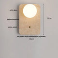 DecorBites™ LED Travertine Wall Light - Natural Yellow Ambiance for Aisle, Study, Porch
