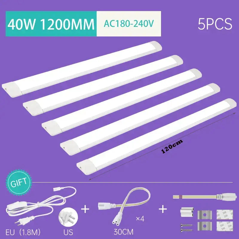 DecorBites™ LED Tube Fixture Lamp Light 220V for Living Room Lighting
