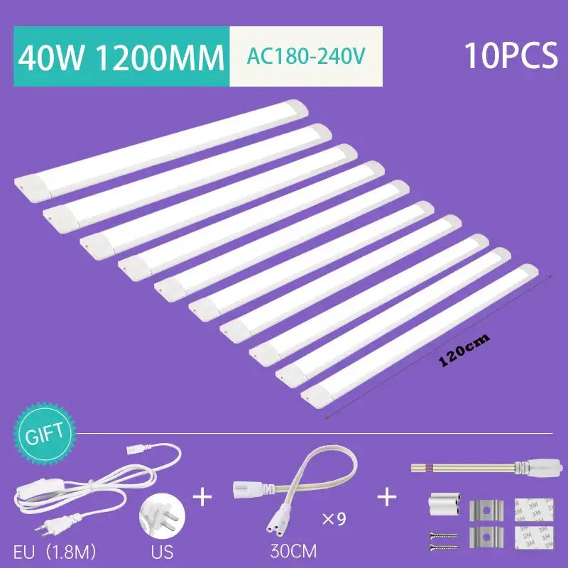 DecorBites™ LED Tube Fixture Lamp Light 220V for Living Room Lighting