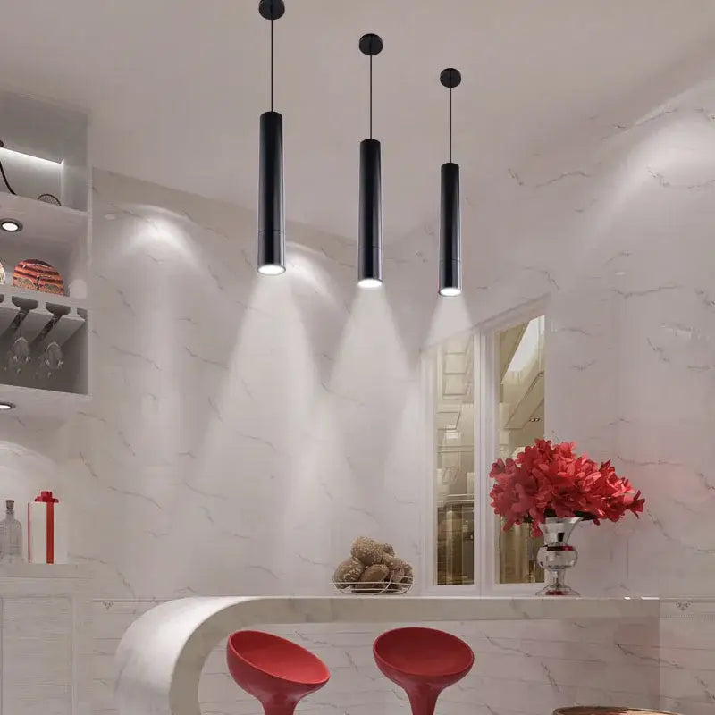 DecorBites™ LED Tube Pendant Lights for Dining Room and Bar - Modern, Nordic Design
