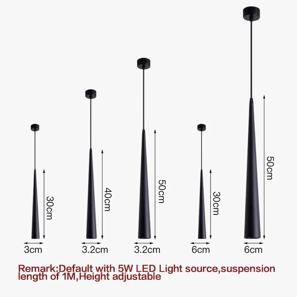 مصابيح LED الأنبوبية المعلقة من DecorBites™ لديكور إضاءة المطبخ وغرفة الطعام والبار