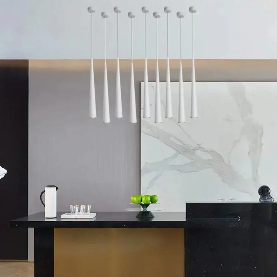 مصابيح LED الأنبوبية المعلقة من DecorBites™ لديكور إضاءة المطبخ وغرفة الطعام والبار