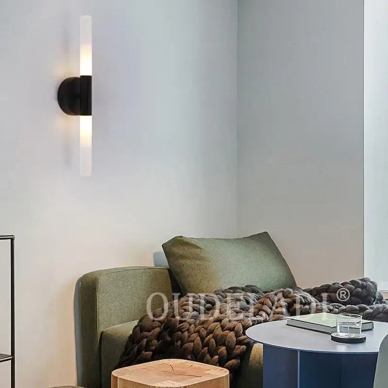 DecorBites™ LED Tube Wall Light for Bedroom Bathroom Foyer Living Room, Modern Metal Up Down Lamps
