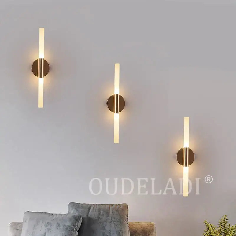 DecorBites™ LED Tube Wall Light for Bedroom Bathroom Foyer Living Room, Modern Metal Up Down Lamps