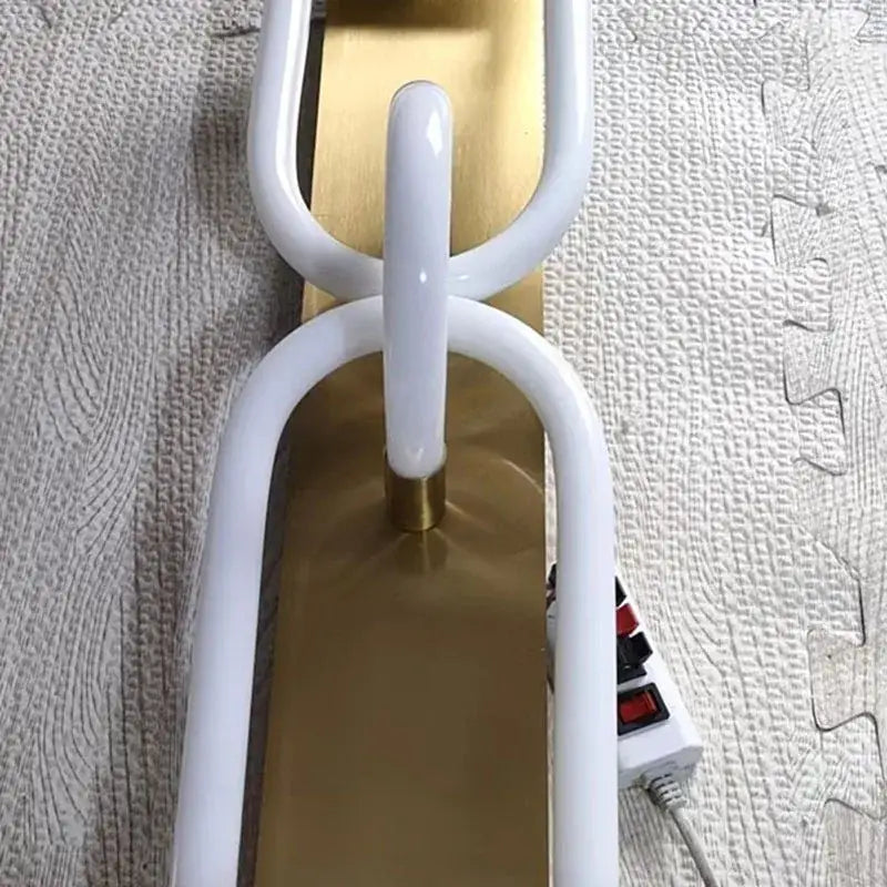 DecorBites™ LED Tube Wall Sconce Gold Black White Metal Acrylic Light Fixture