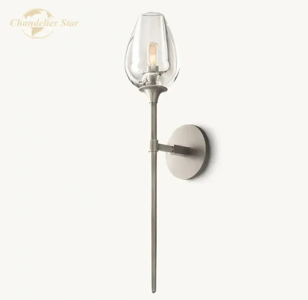 مصباح حائط داخلي LED من DecorBites™ على شكل زهرة التوليب لغرفة النوم والمعيشة