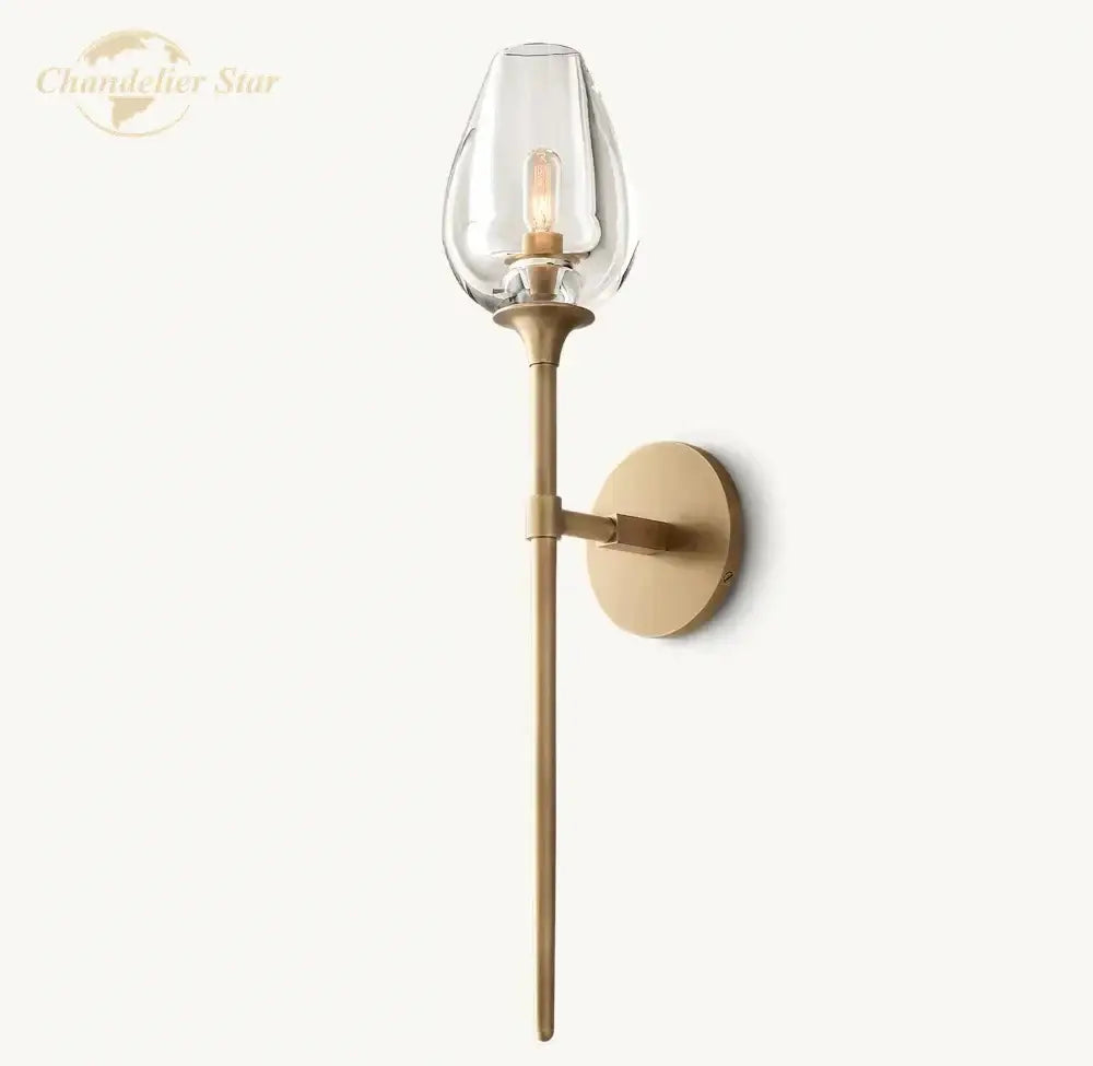 مصباح حائط داخلي LED من DecorBites™ على شكل زهرة التوليب لغرفة النوم والمعيشة