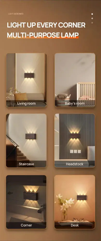 DecorBites™ Led Wall Sconce Battery Operated