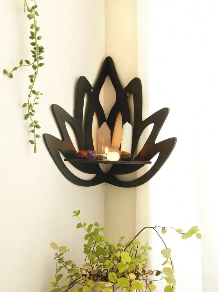 DecorBites™ Lotus Floating Wall Shelf - Multi-Style Home Decor