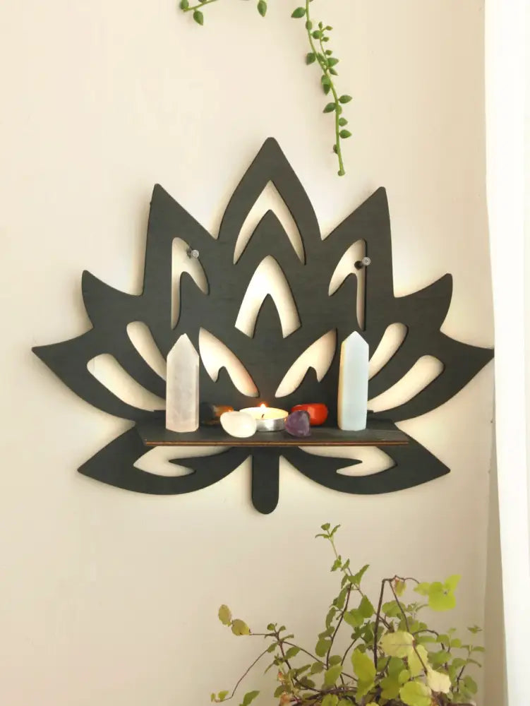 DecorBites™ Lotus Floating Wall Shelf - Multi-Style Home Decor