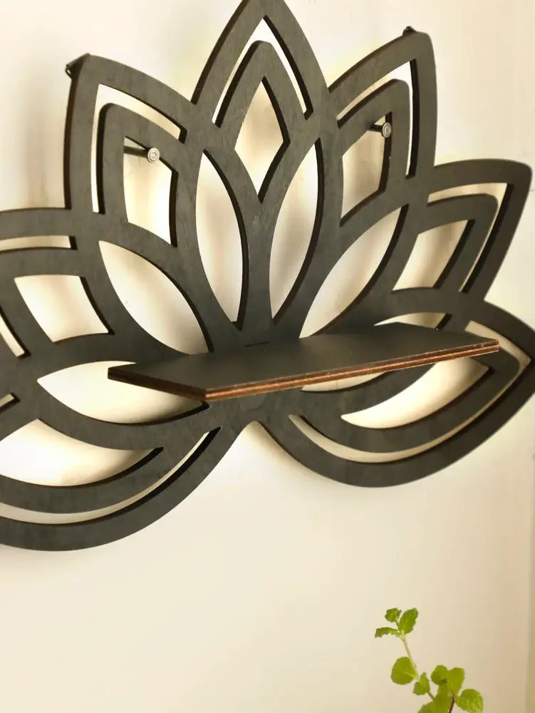 DecorBites™ Lotus Floating Wall Shelf - Multi-Style Home Decor