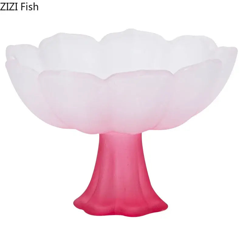 أكواب شاي زجاجية على شكل زهرة اللوتس من DecorBites™ - طقم من قطعتين