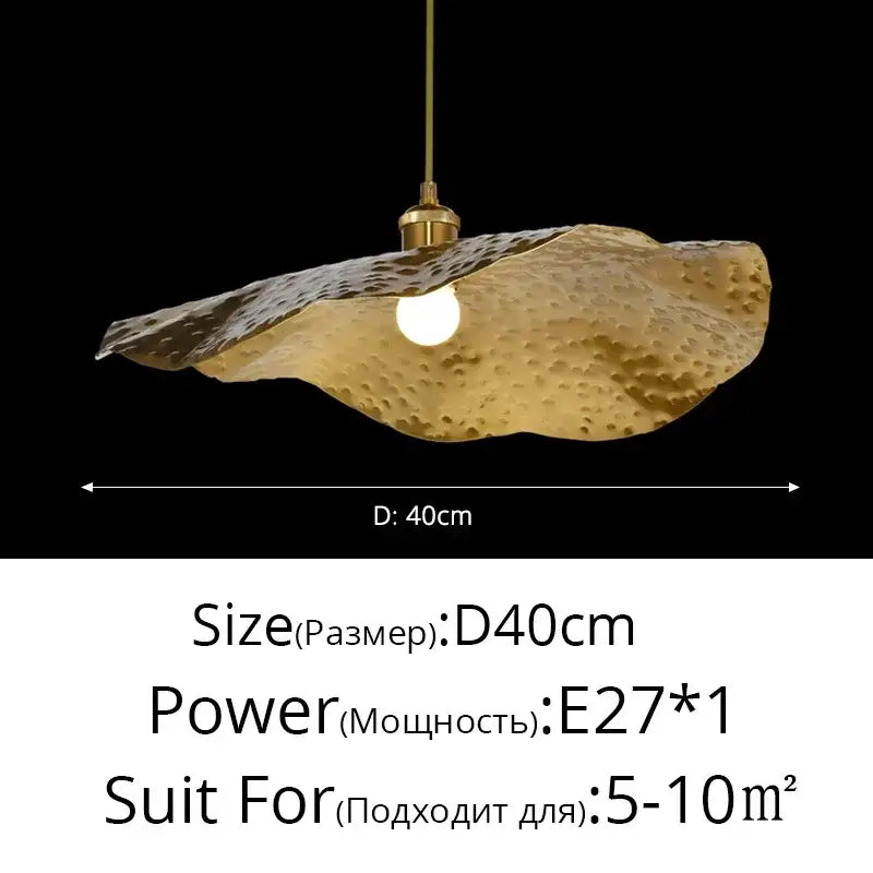 DecorBites™ Lotus Flower Pendant Light for Dining Room and Hotel Decor